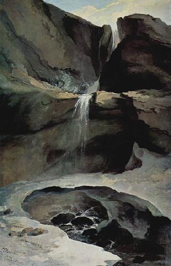 Caspar Wolf Der Geltenbachfall im Winter oil painting image